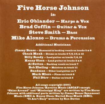 CD Five Horse Johnson: The No. 6 Dance 183183