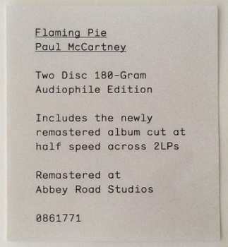 2LP Paul McCartney: Flaming Pie 12825