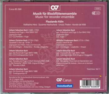 CD Flautando Köln: Musik Für Blockflötenensemble (Music For Recorder Ensemble) 314715