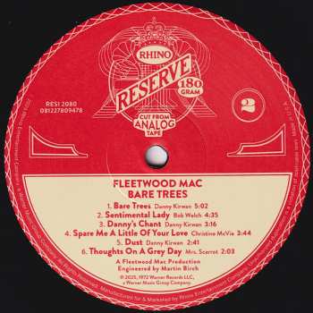 LP Fleetwood Mac: Bare Trees