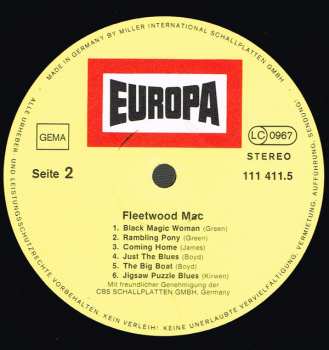 LP Fleetwood Mac: Fleetwood Mac 533277