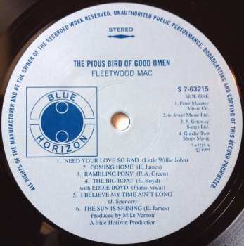 LP Fleetwood Mac: The Pious Bird Of Good Omen 277998