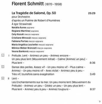 SACD Florent Schmitt: La Tragédie De Salomé • Le Palais Hanté • Psaume 47 286803