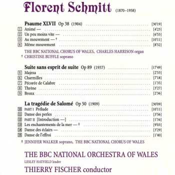 CD Florent Schmitt: Psaume XLVII / La Tragédie De Salomé / Suite Sans Esprit De Suite 186571
