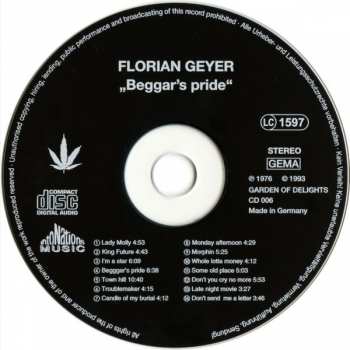 CD Florian Geyer: Beggars Pride 127677