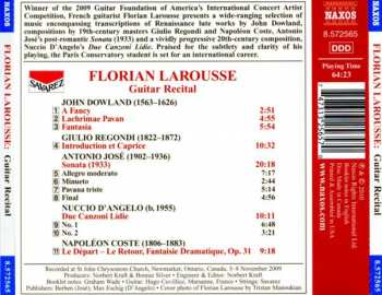 CD Florian Larousse: Guitar Recital 282379