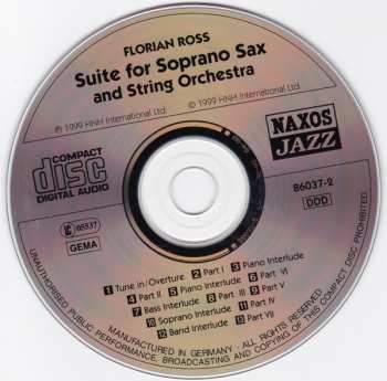 CD Florian Ross: Suite For Soprano Sax And String Orchestra
