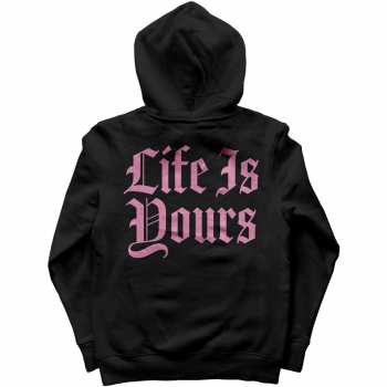 Merch Foals: Foals Unisex Pullover Hoodie: Life Is Yours Text (back Print) (small) S