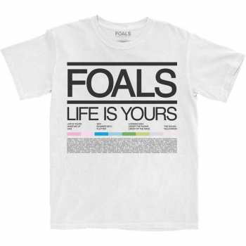Merch Foals: Tričko Life Is Yours Song List XL