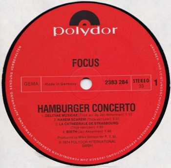 LP Focus: Hamburger Concerto