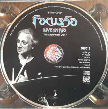 3CD/Blu-ray Focus: Focus 50: Live In Rio - Completely Focussed 95101