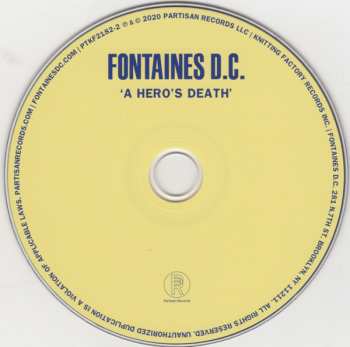 CD Fontaines D.C.: A Hero's Death 91576