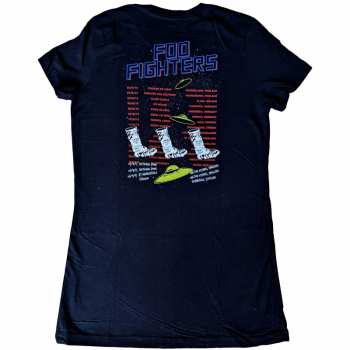 Merch Foo Fighters: Foo Fighters Ladies T-shirt: Ufos 2015 European Tour (ex-tour) (back Print) (medium) M