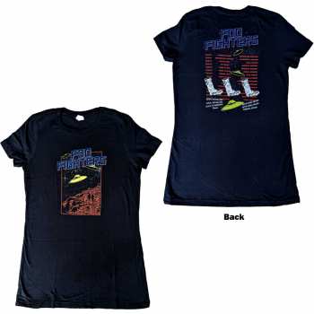 Merch Foo Fighters: Foo Fighters Ladies T-shirt: Ufos 2015 European Tour (ex-tour) (back Print) (small) S