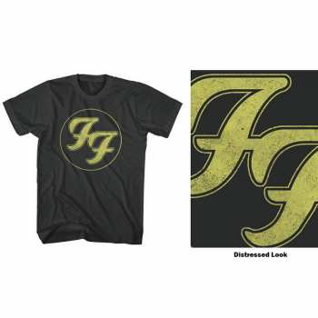 Merch Foo Fighters: Tričko Distressed Ff Logo Foo Fighters  XXL