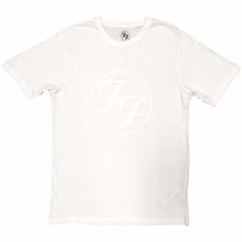Merch Foo Fighters: Foo Fighters Unisex Hi-build T-shirt: Ff Logo (white-on-white) (large) L