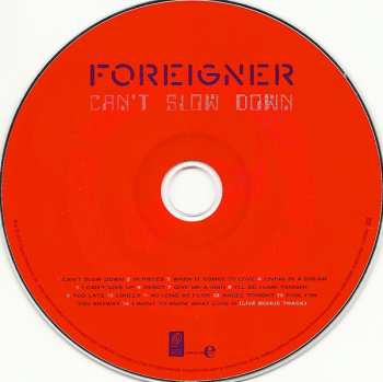 CD Foreigner: Can't Slow Down 6344