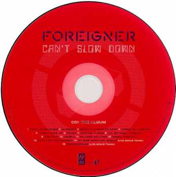 2CD/DVD Foreigner: Can't Slow Down DLX 319019