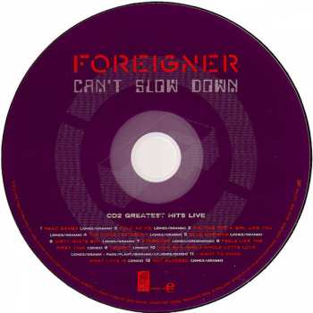2CD/DVD Foreigner: Can't Slow Down DLX 319019