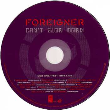 2CD/DVD Foreigner: Can't Slow Down DLX