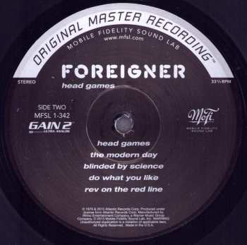 LP Foreigner: Head Games LTD | NUM 494156