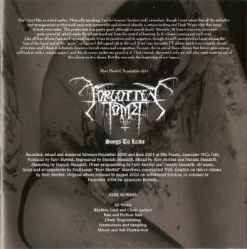 CD Forgotten Tomb: Songs To Leave DLX 227625