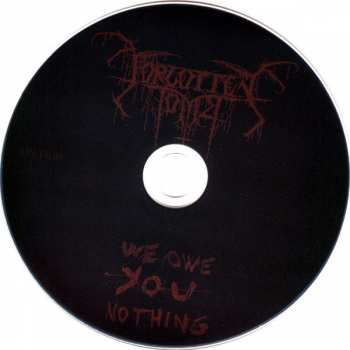 CD Forgotten Tomb: We Owe You Nothing DIGI 39762