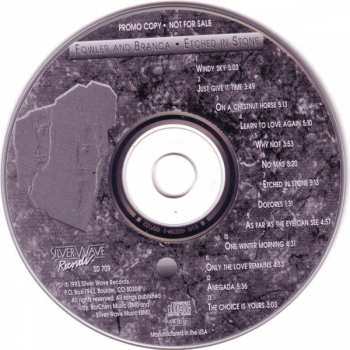 CD Fowler And Branca: Etched In Stone 149801