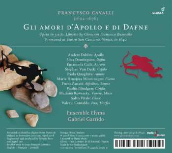 2CD Francesco Cavalli: Gli Amori D'Apollo E Di Dafne 343427