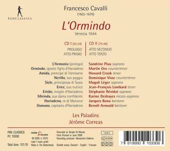 2CD Francesco Cavalli: L'Ormindo 183980