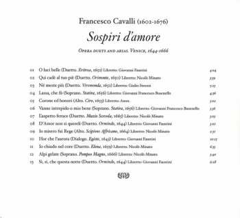 CD Francesco Cavalli: Sospiri D'Amore 330439