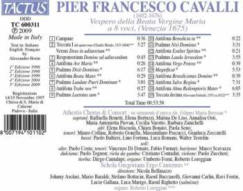 CD Francesco Cavalli: Vespero Della Beata Vergine Maria 307745