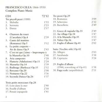 2CD Francesco Cilea: Complete Piano Music 519516