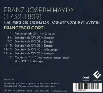 CD Francesco Corti: Haydn: Harpsichord Sonatas 519504