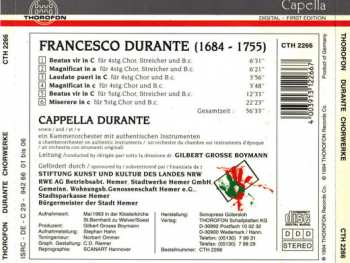 CD Francesco Durante: Chorwerke 375730