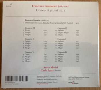 CD Francesco Geminiani: Concerti Grossi, Op. 2 300020