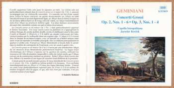 CD Francesco Geminiani: Concerti Grossi Op.2, Nos.1-6 - Op.3, Nos.1-4 120451