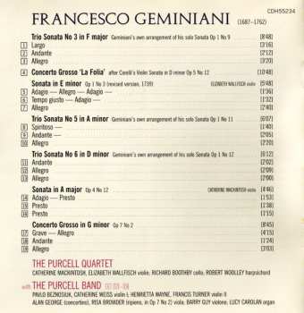 CD Francesco Geminiani: La Folia & Other Concertos & Sonatas 330557