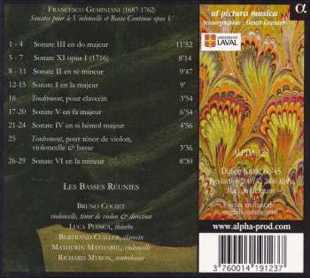 CD Francesco Geminiani: Sonates Pour Violoncelle Avec La Basse Continue 303023