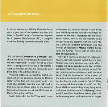 CD Angelo Francesco Lavagnino: Continente Perduto (Original Motion Picture Soundtrack »In Full Stereo«) LTD