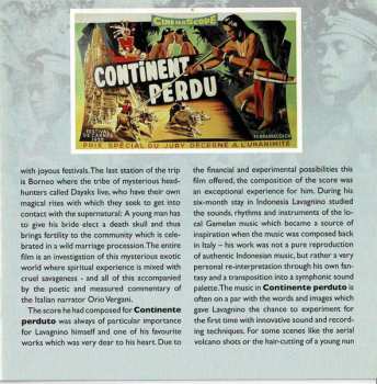 CD Angelo Francesco Lavagnino: Continente Perduto (Original Motion Picture Soundtrack »In Full Stereo«) LTD