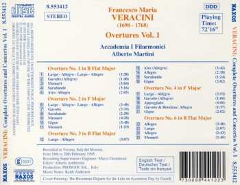 CD Francesco Maria Veracini: Complete Overtures And Concertos Vol. 1 - Overtures Nos. 1-4 & 6 342249