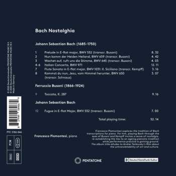 CD Francesco Piemontesi: Bach Nostalgia DIGI 441153