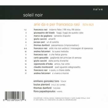 CD Francesco Rasi: Soleil Noir 221593