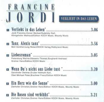 CD Francine Jordi: Verliebt In Das Leben 481244