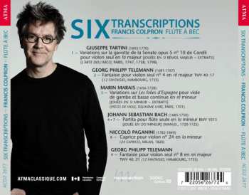 CD Francis Colpron: Six Transcriptions