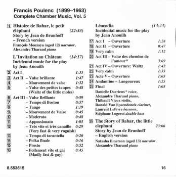 CD Francis Poulenc: Complete Chamber Music Vol. 5 320877