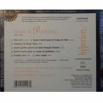 CD Francis Poulenc: Mass In G 303127
