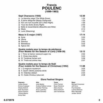 CD Francis Poulenc: Mass In G Major • Sept Chansons • Motets 235223