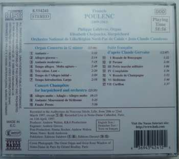 CD Francis Poulenc: Organ Concerto / Concert Champêtre / Suite Française 153906